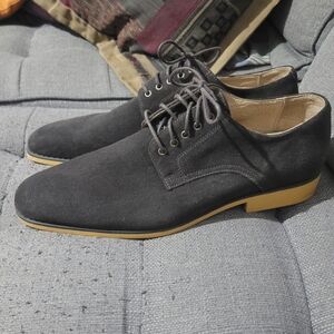 Elegant Black Suede Oxfords
